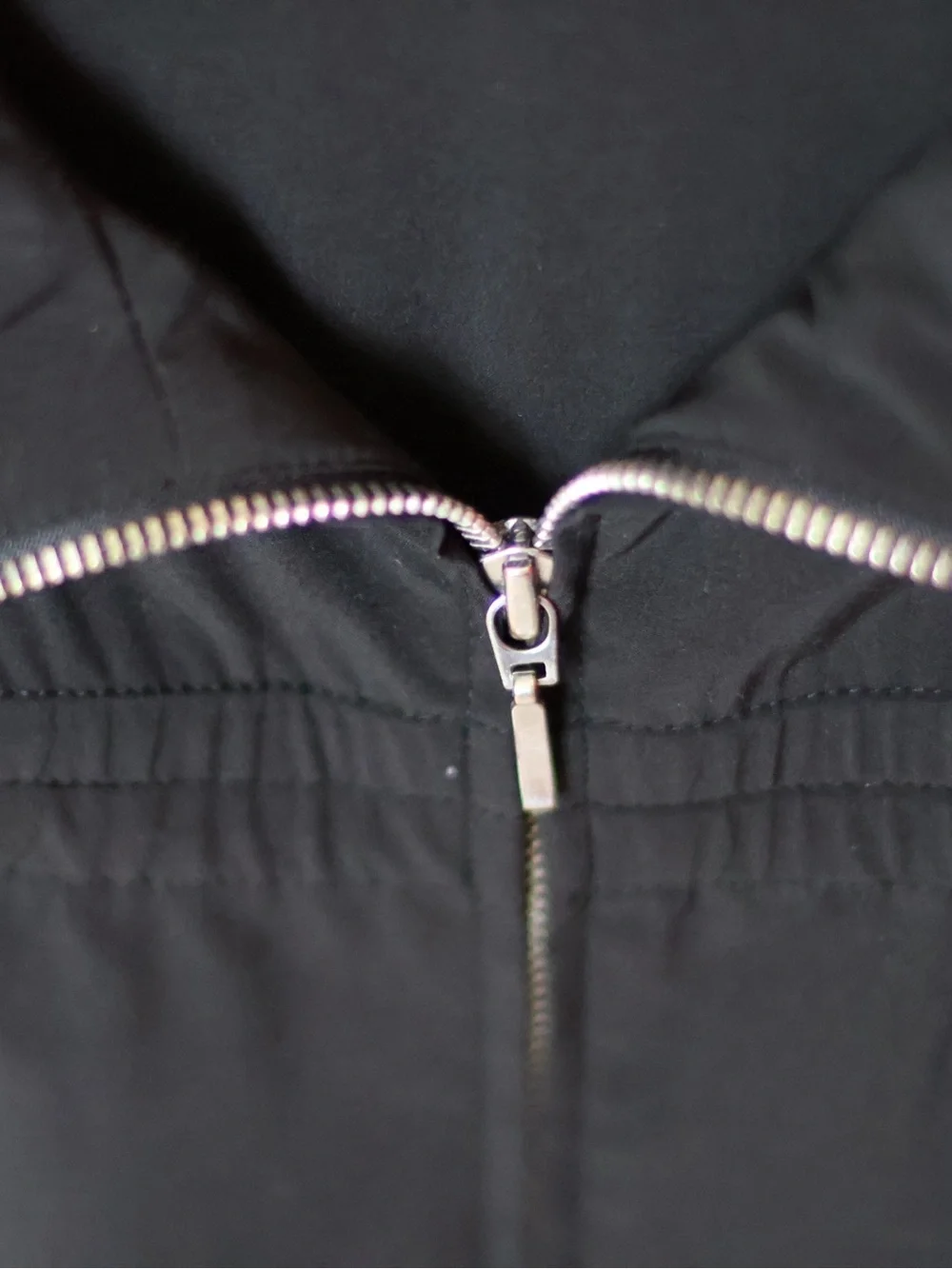 Chico's Black Zip-Front Track Jacket